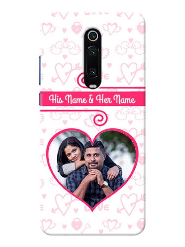 Custom Redmi K20 Personalized Phone Cases: Heart Shape Love Design