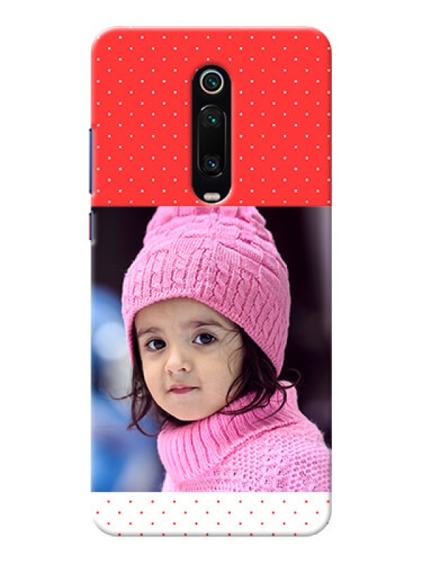 Custom Redmi K20 personalised phone covers: Red Pattern Design