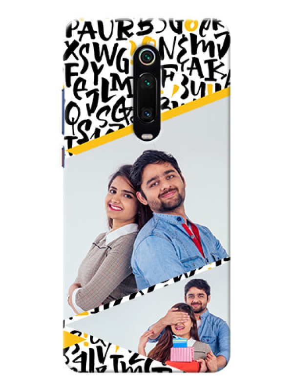 Custom Redmi K20 Phone Back Covers: Letters Pattern Design