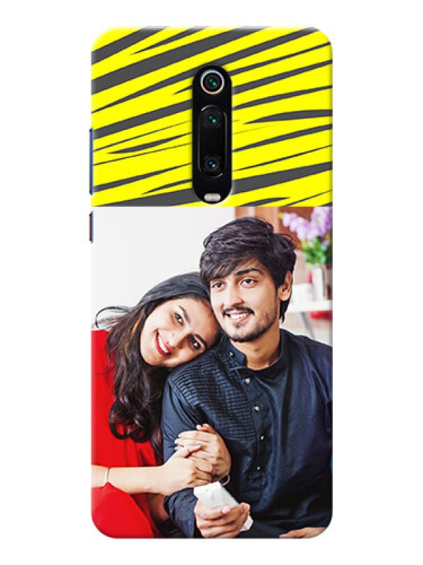 Custom Redmi K20 Personalised mobile covers: Yellow Abstract Design