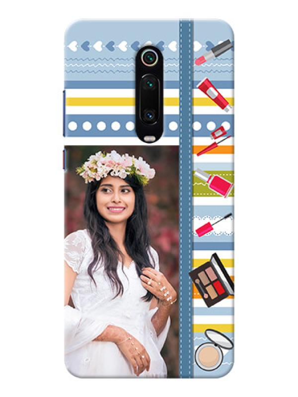 Custom Redmi K20 Personalized Mobile Cases: Makeup Icons Design