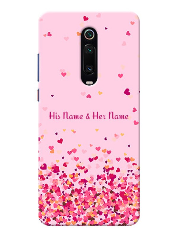 Custom Redmi K20 Phone Back Covers: Floating Hearts Design