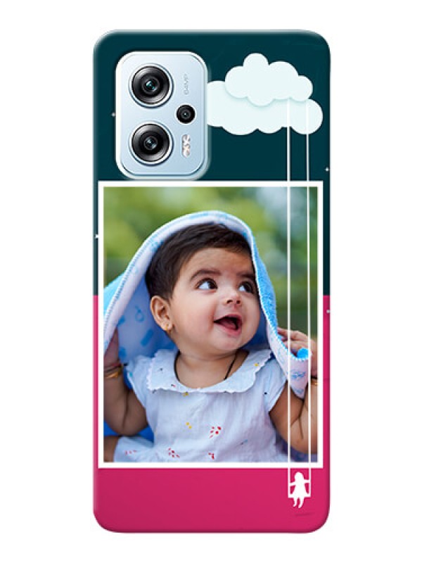 Custom Redmi K50i 5G custom phone covers: Cute Girl with Cloud Design