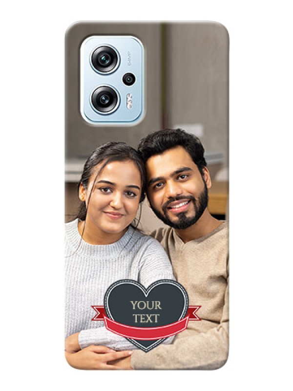 Custom Redmi K50i 5G mobile back covers online: Just Married Couple Design