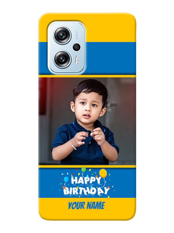 Custom Redmi K50i 5G Mobile Back Covers Online: Birthday Wishes Design