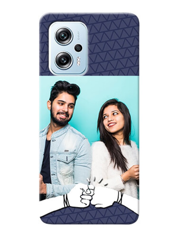 Custom Redmi K50i 5G Mobile Covers Online with Best Friends Design 