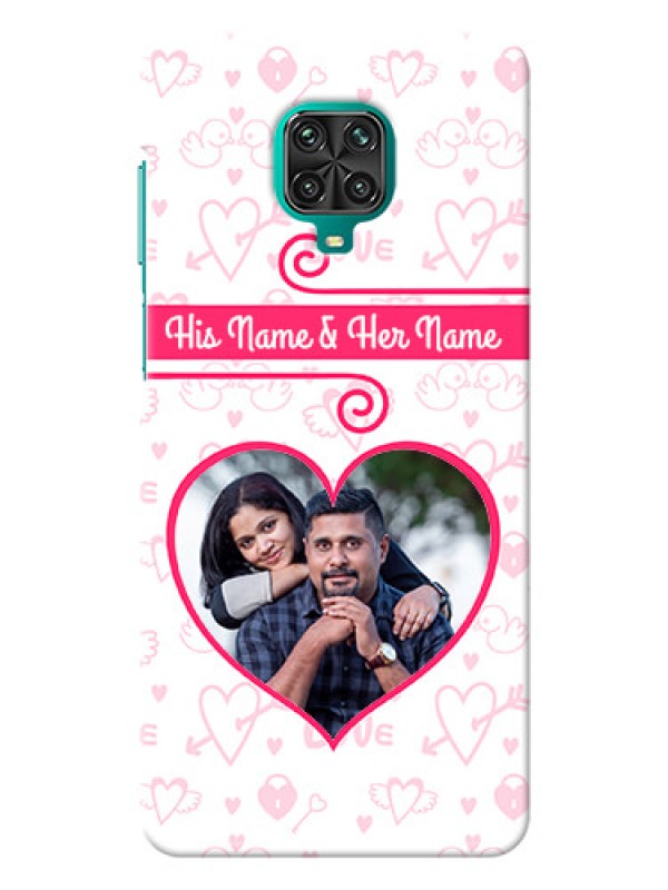 Custom Redmi Note 10 Lite Personalized Phone Cases: Heart Shape Love Design