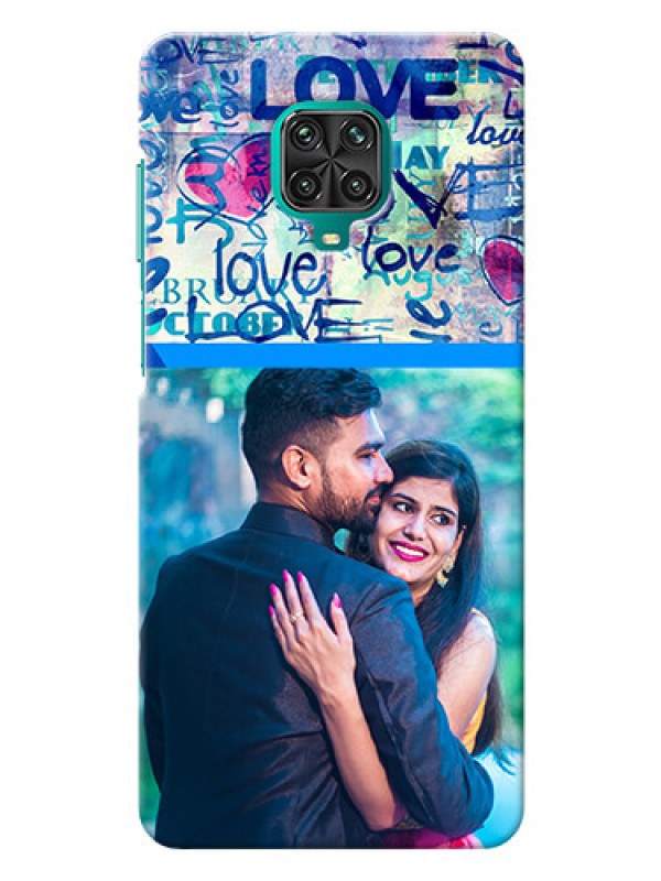 Custom Redmi Note 10 Lite Mobile Covers Online: Colorful Love Design
