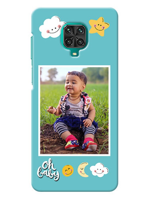 Custom Redmi Note 10 Lite Personalised Phone Cases: Smiley Kids Stars Design