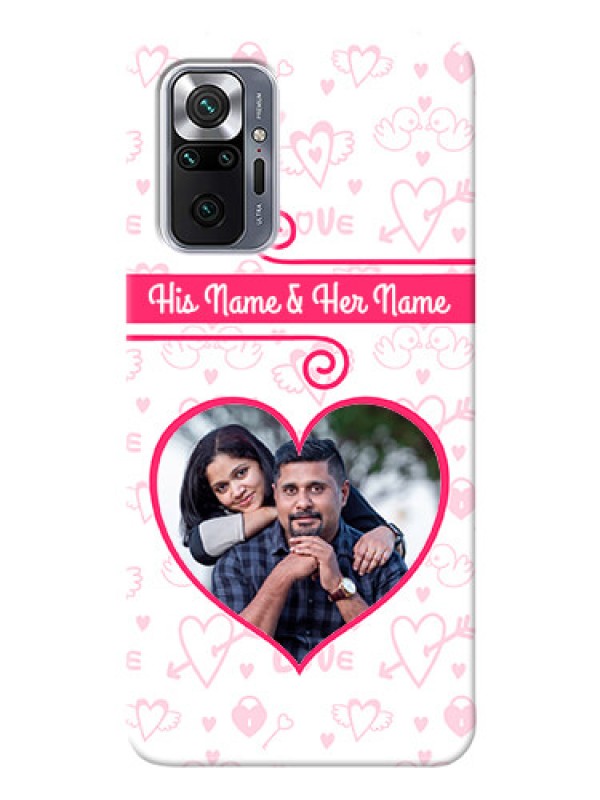 Custom Redmi Note 10 Pro Max Personalized Phone Cases: Heart Shape Love Design