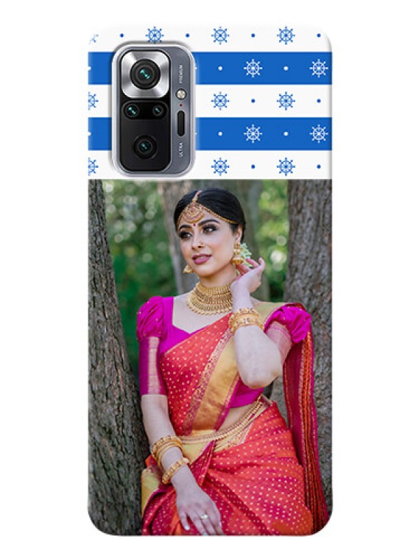 Custom Redmi Note 10 Pro Max custom mobile covers: Snow Pattern Design