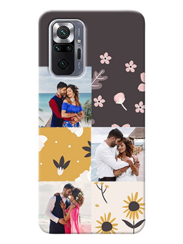 Custom Redmi Note 10 Pro Max phone cases online: 3 Images with Floral Design