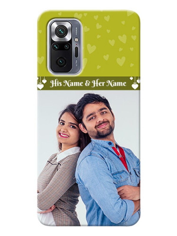 Custom Redmi Note 10 Pro Max custom mobile covers: You & Me Heart Design