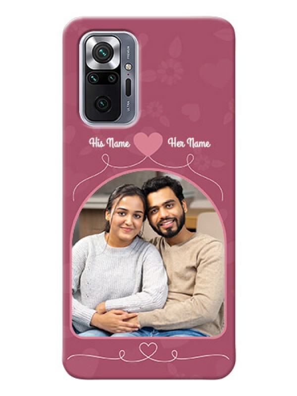 Custom Redmi Note 10 Pro Max mobile phone covers: Love Floral Design