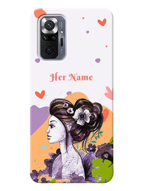 Custom Redmi Note 10 Pro Max Custom Mobile Case with Woman And Nature Design