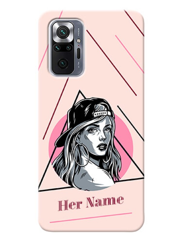 Custom Redmi Note 10 Pro Max Custom Phone Cases: Rockstar Girl Design