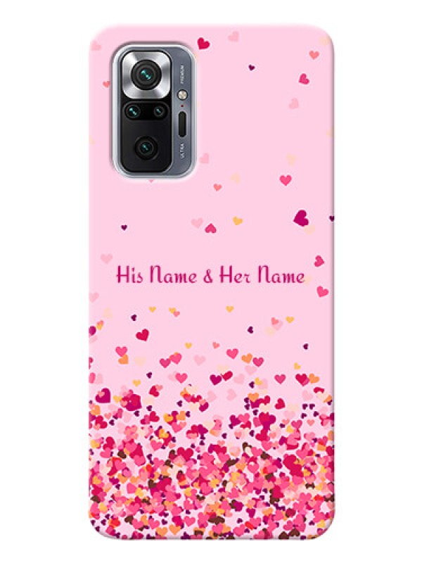 Custom Redmi Note 10 Pro Max Phone Back Covers: Floating Hearts Design
