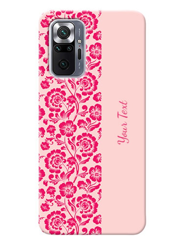 Custom Redmi Note 10 Pro Max Phone Back Covers: Attractive Floral Pattern Design