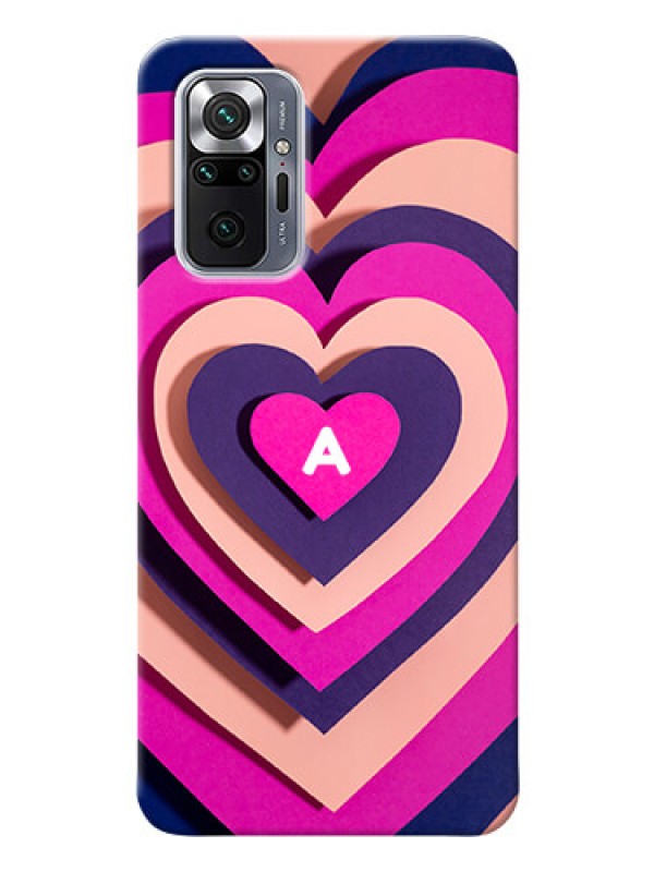 Custom Redmi Note 10 Pro Max Custom Mobile Case with Cute Heart Pattern Design