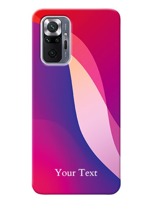 Custom Redmi Note 10 Pro Max Mobile Back Covers: Digital abstract Overlap Design