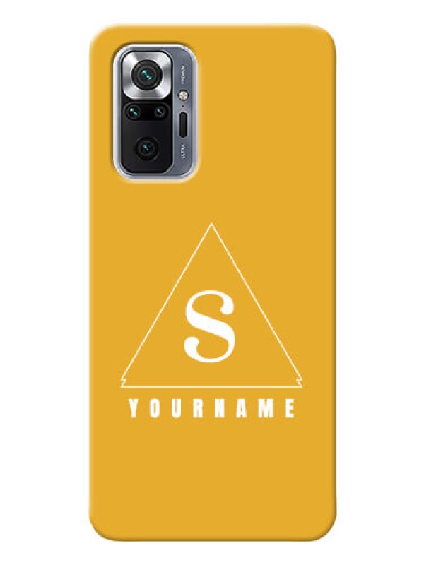 Custom Redmi Note 10 Pro Max Custom Mobile Case with simple triangle Design