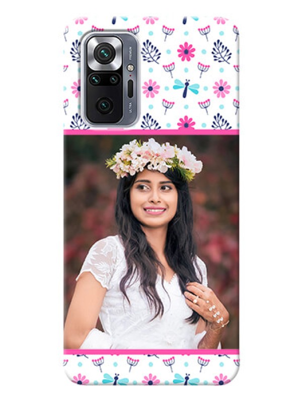 Custom Redmi Note 10 Pro Mobile Covers: Colorful Flower Design