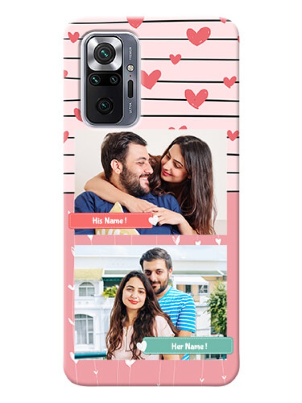 Custom Redmi Note 10 Pro custom mobile covers: Photo with Heart Design