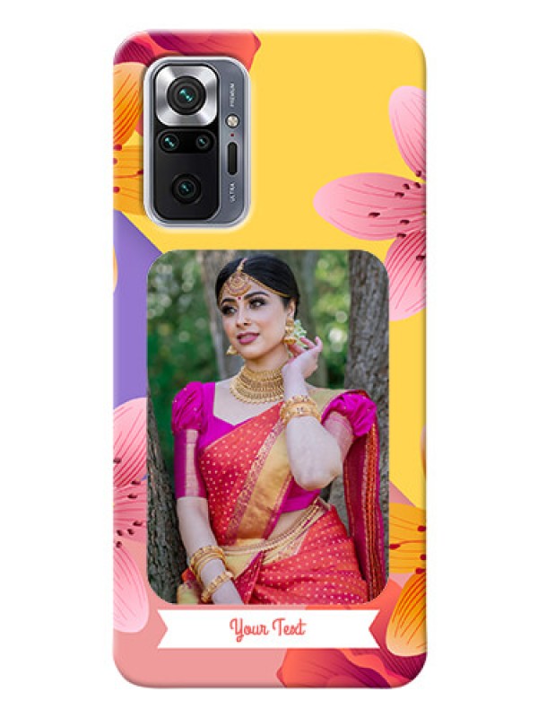 Custom Redmi Note 10 Pro Mobile Covers: 3 Image With Vintage Floral Design