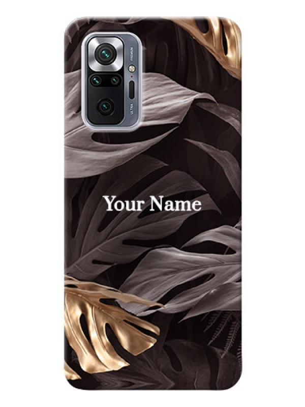 Custom Redmi Note 10 Pro Mobile Back Covers: Wild Leaves digital paint Design