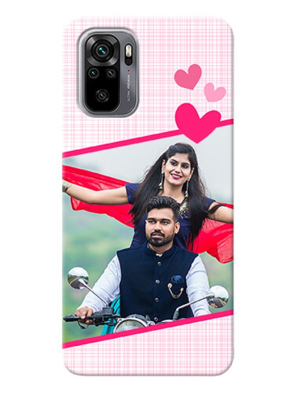 Custom Redmi Note 10 Personalised Phone Cases: Love Shape Heart Design
