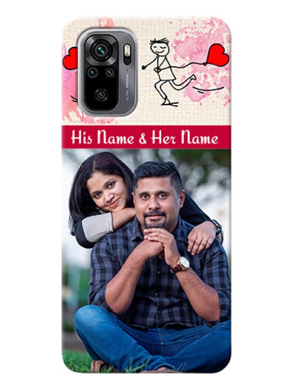 Custom Redmi Note 10 phone back covers: You and Me Case Design