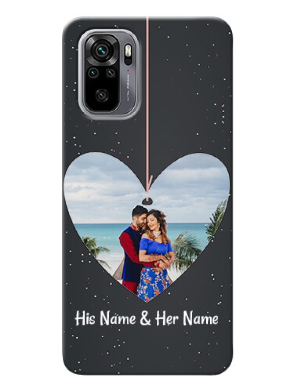 Custom Redmi Note 10 custom phone cases: Hanging Heart Design
