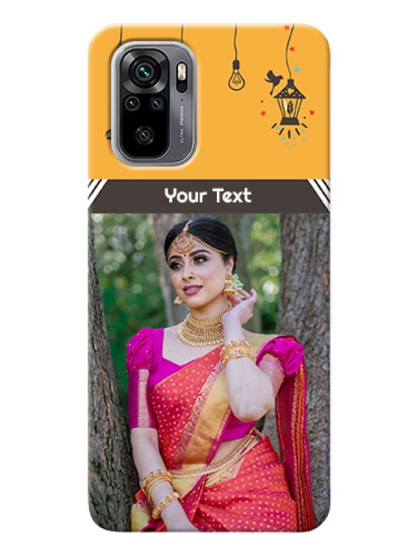 Custom Redmi Note 10 custom back covers with Family Picture and Icons 