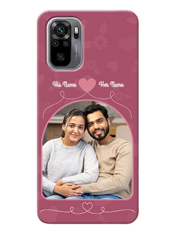 Custom Redmi Note 10 mobile phone covers: Love Floral Design