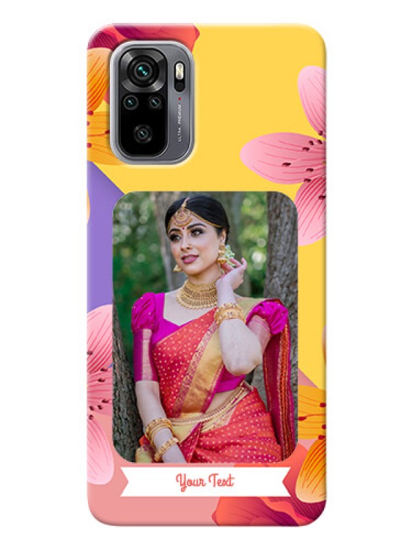 Custom Redmi Note 10 Mobile Covers: 3 Image With Vintage Floral Design