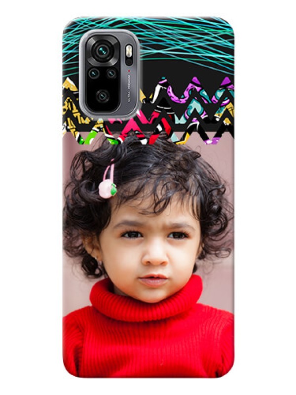 Custom Redmi Note 10 personalized phone covers: Neon Abstract Design