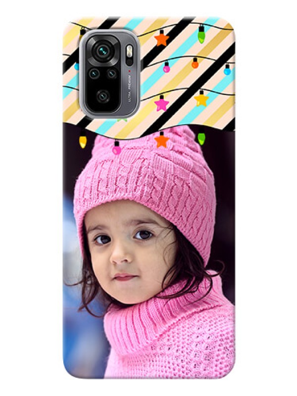 Custom Redmi Note 10 Personalized Mobile Covers: Lights Hanging Design