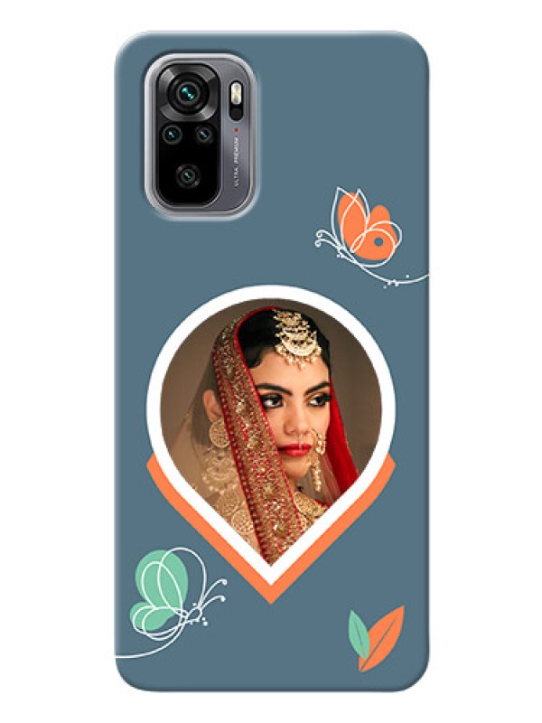 Custom Redmi Note 10 Custom Mobile Case with Droplet Butterflies Design