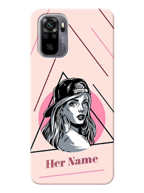 Custom Redmi Note 10 Custom Phone Cases: Rockstar Girl Design