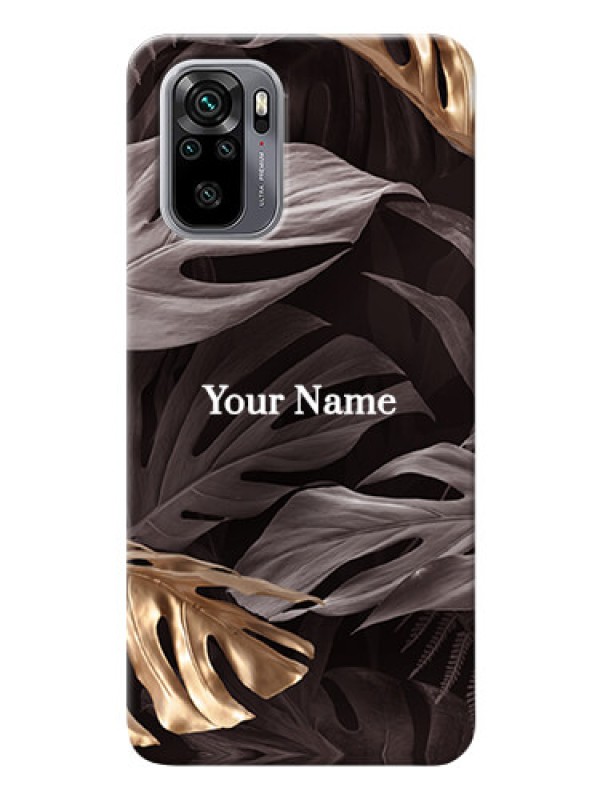 Custom Redmi Note 10 Mobile Back Covers: Wild Leaves digital paint Design