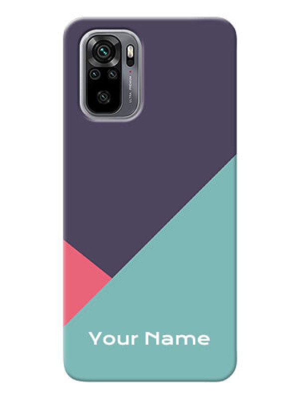 Custom Redmi Note 10 Custom Phone Cases: Tri Color abstract Design