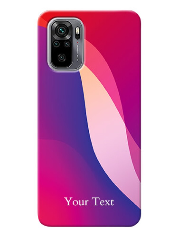 Custom Redmi Note 10 Mobile Back Covers: Digital abstract Overlap Design