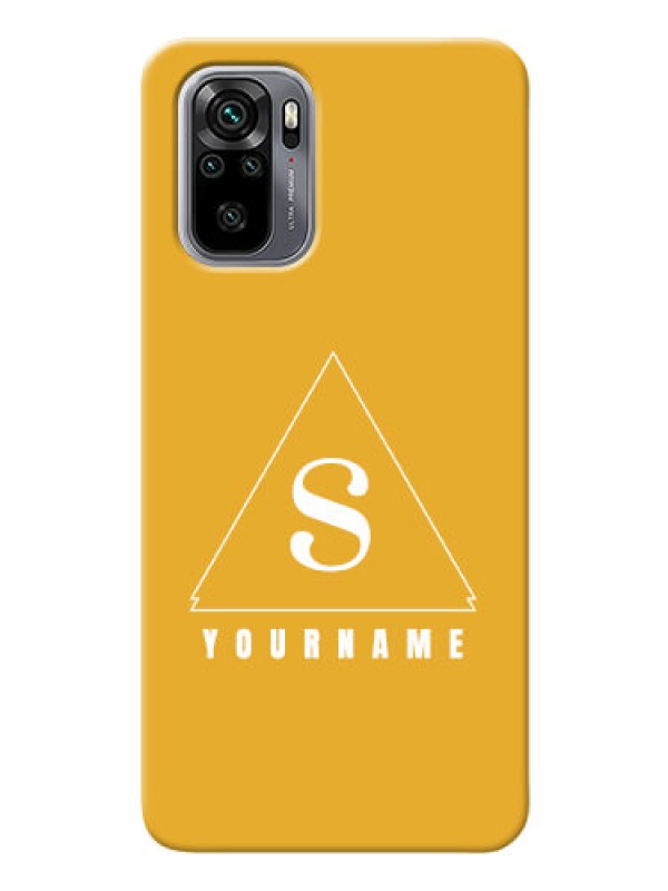 Custom Redmi Note 10 Custom Mobile Case with simple triangle Design