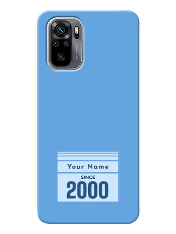 Custom Redmi Note 10 Mobile Back Covers: Custom Year of birth Design