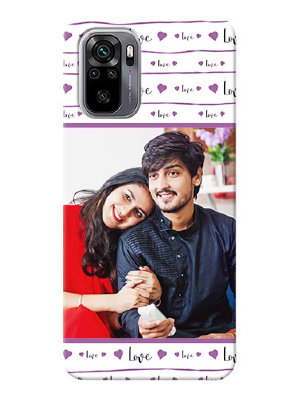 Custom Redmi Note 10s Mobile Back Covers: Couples Heart Design