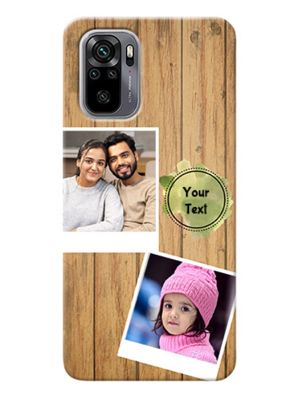 Custom Redmi Note 10s Custom Mobile Phone Covers: Wooden Texture Design