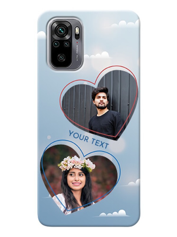 Custom Redmi Note 10s Phone Cases: Blue Color Couple Design 