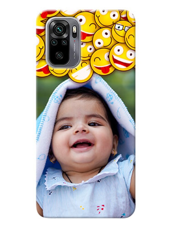 Custom Redmi Note 10s Custom Phone Cases with Smiley Emoji Design