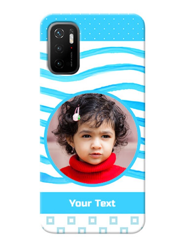 Custom Redmi Note 10T 5G phone back covers: Simple Blue Case Design