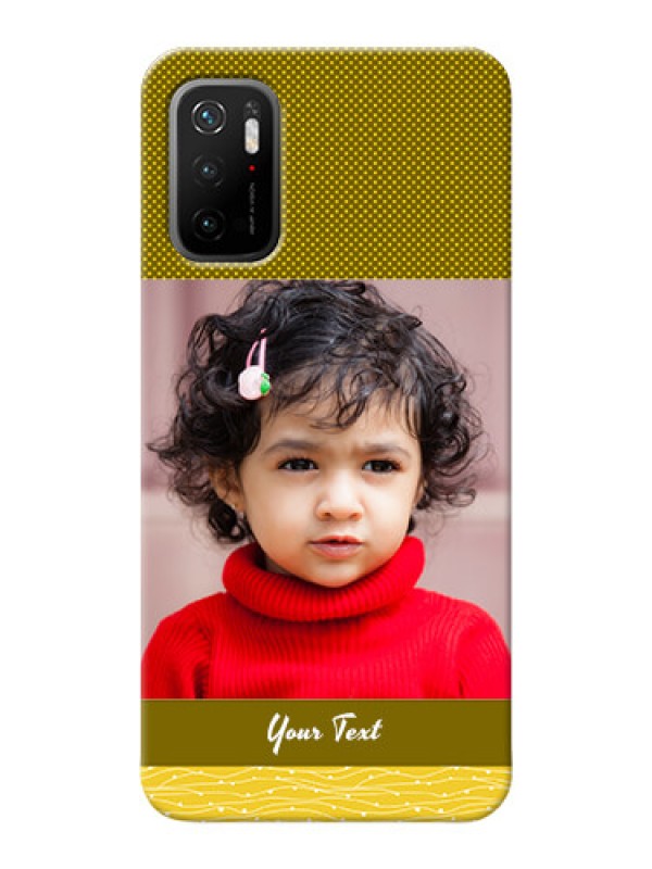 Custom Redmi Note 10T 5G custom mobile back covers: Simple Green Color Design